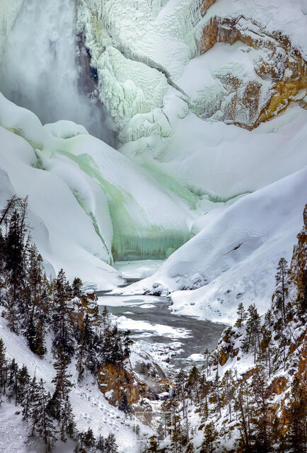 Canyon Ice Falls print