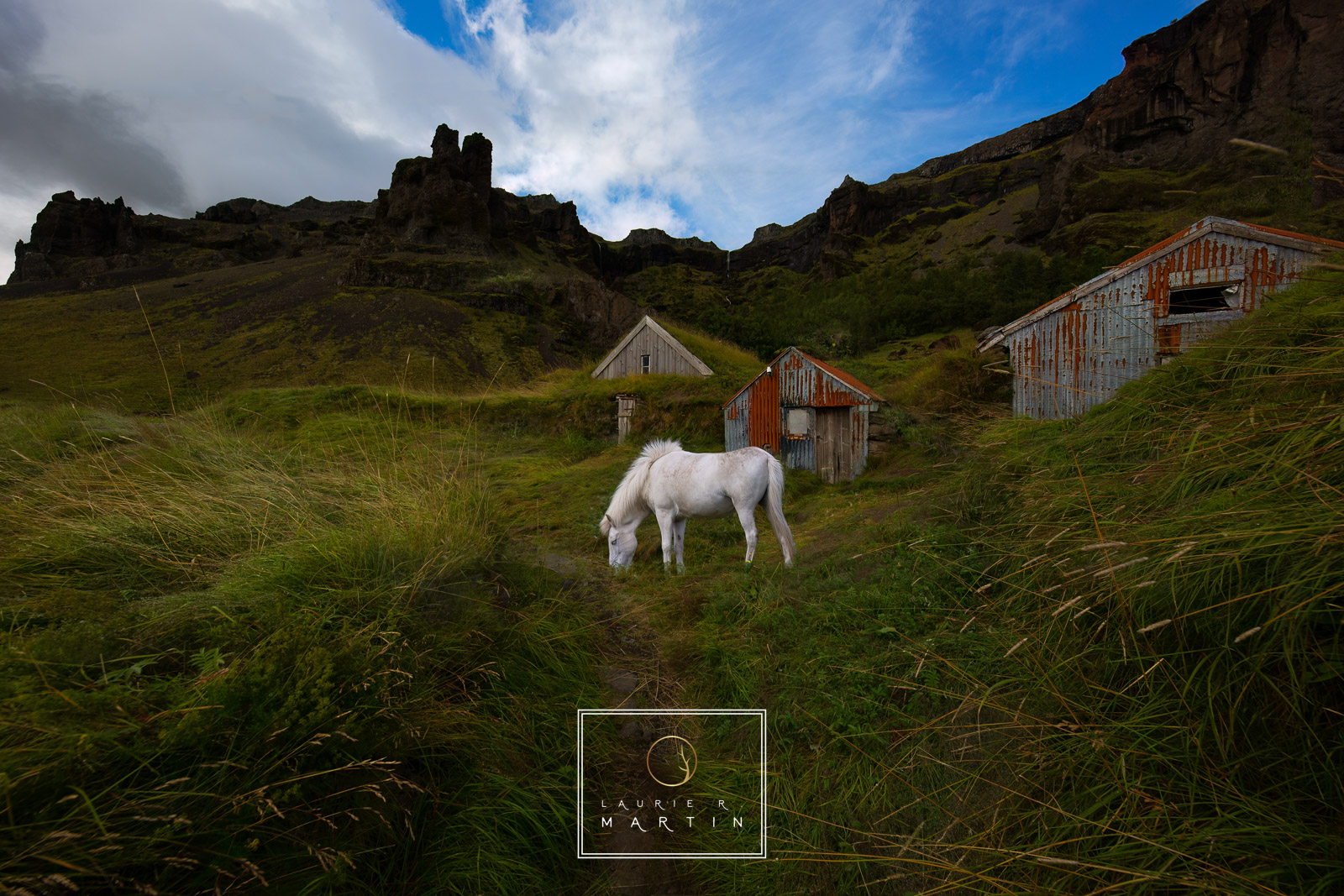 A Farmers Garden An old farm exists, the old country of Iceland. This farm makes me think of my Dads farm. A farmers story now long gone with the remnants of his hard work,